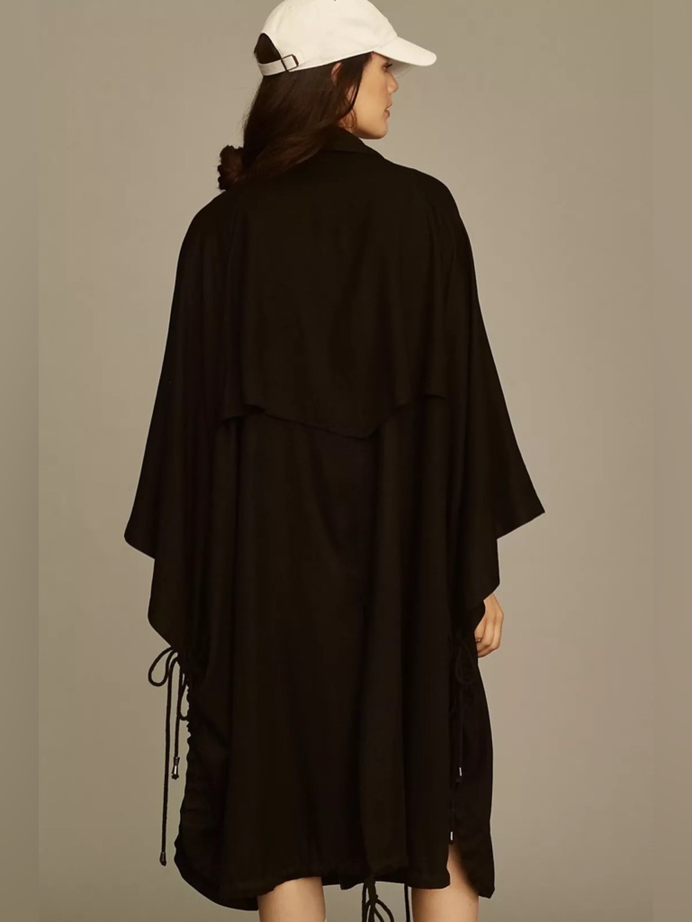 Anthropologie PILCRO Utility Poncho Cape Trench Oversize | one size all | black - Picture 5 of 10